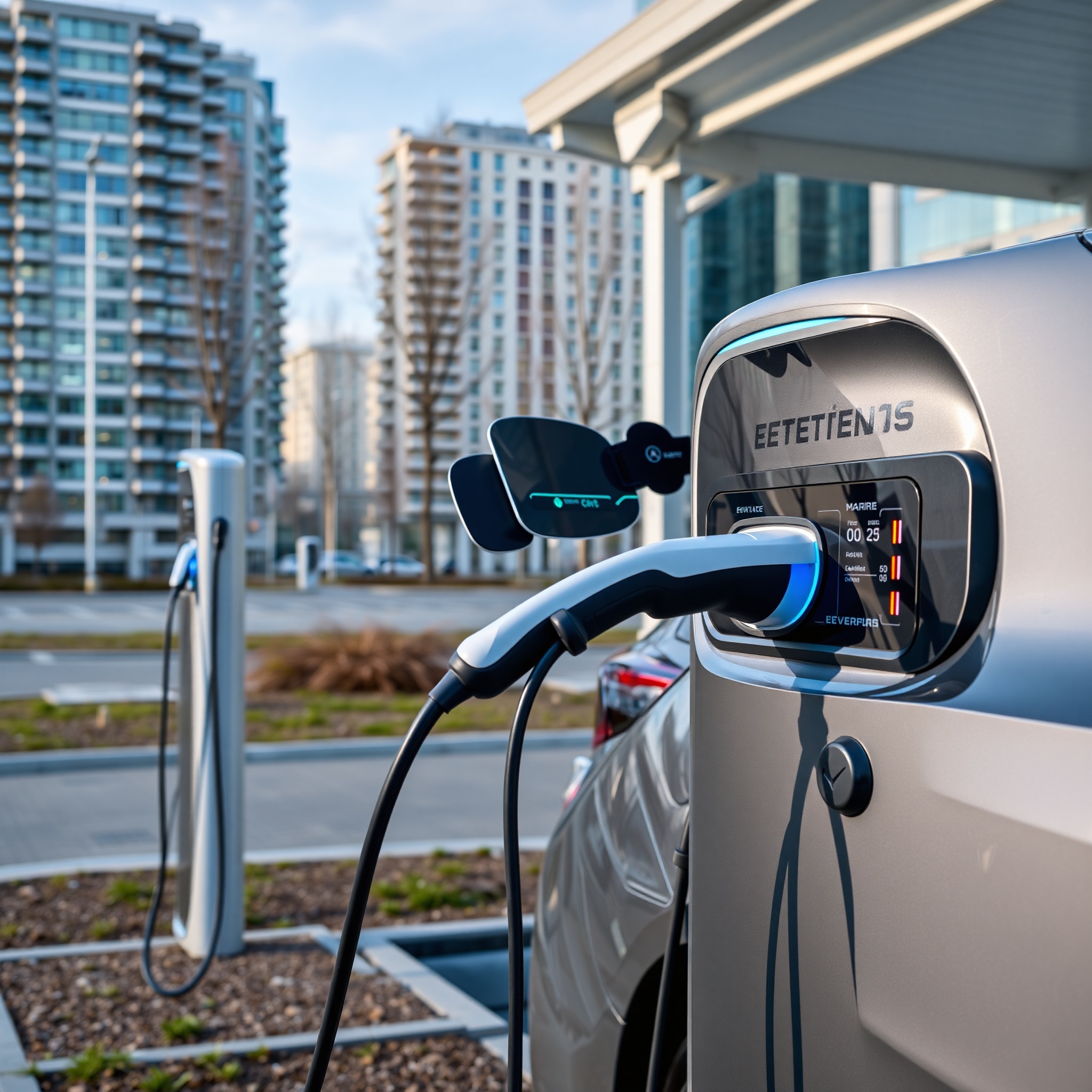 Poland's electric vehicle charging network with modern charging stations across urban and highway locations